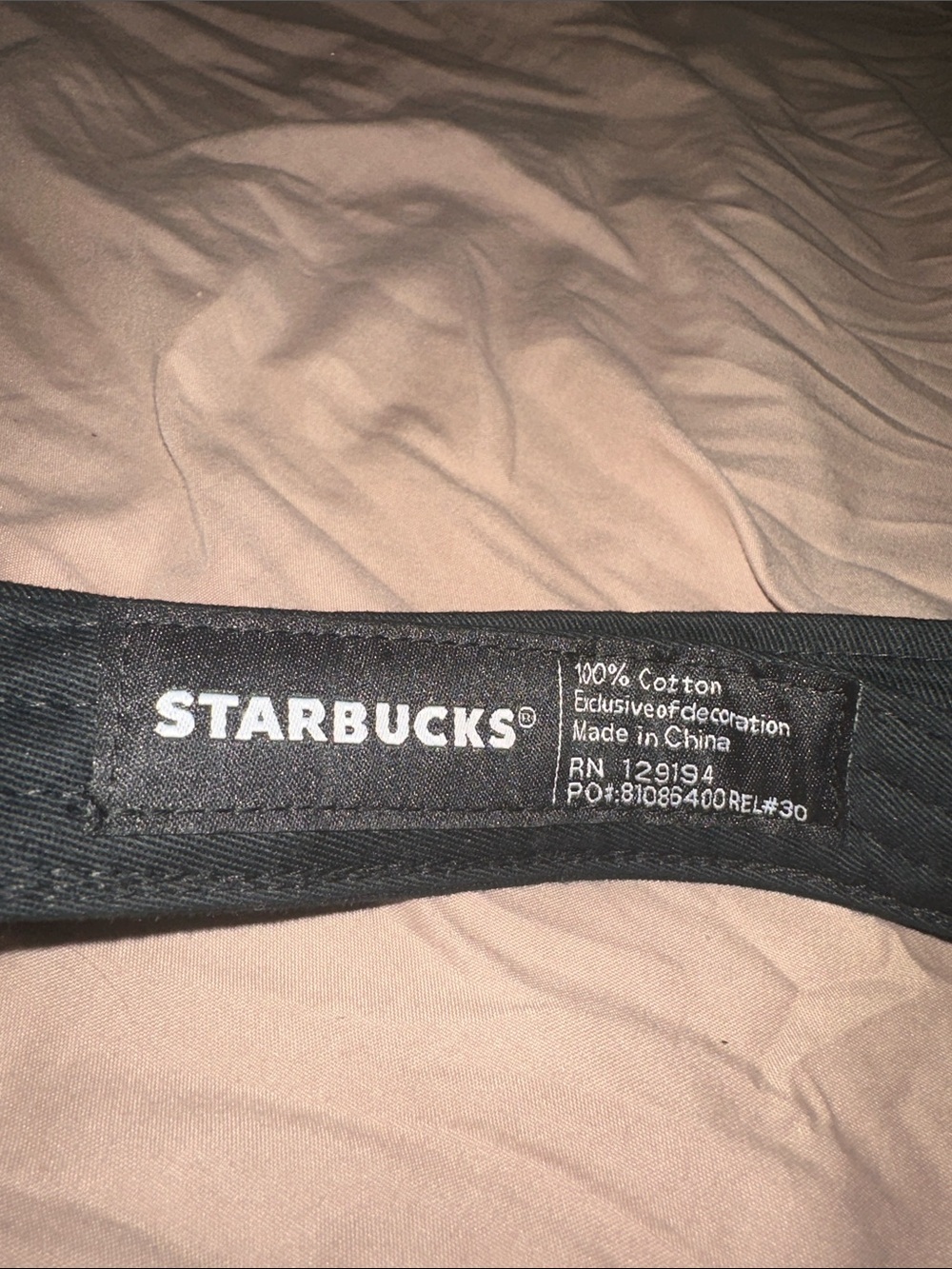 Starbucks Black Visor and Cap Set with White Logo - Picture 4 of 8